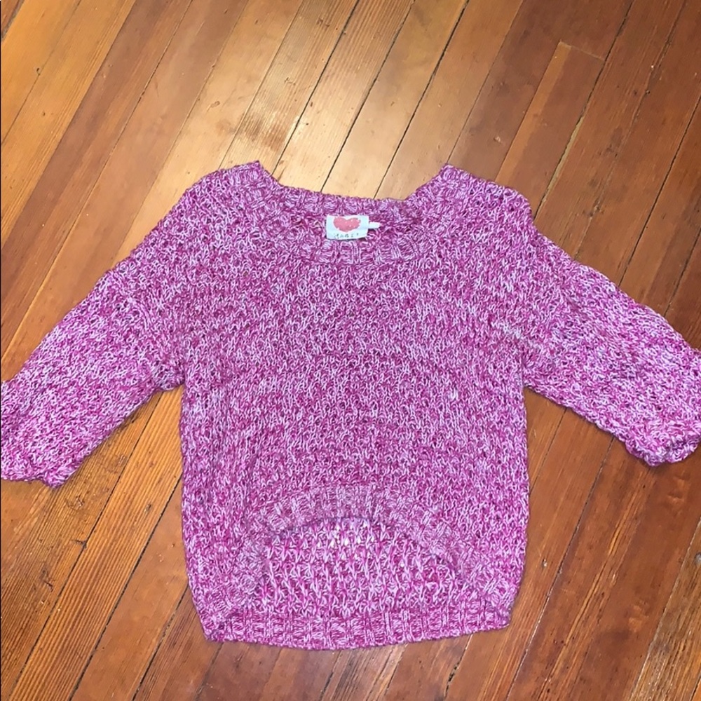 PURPLE KNIT SWEATER
